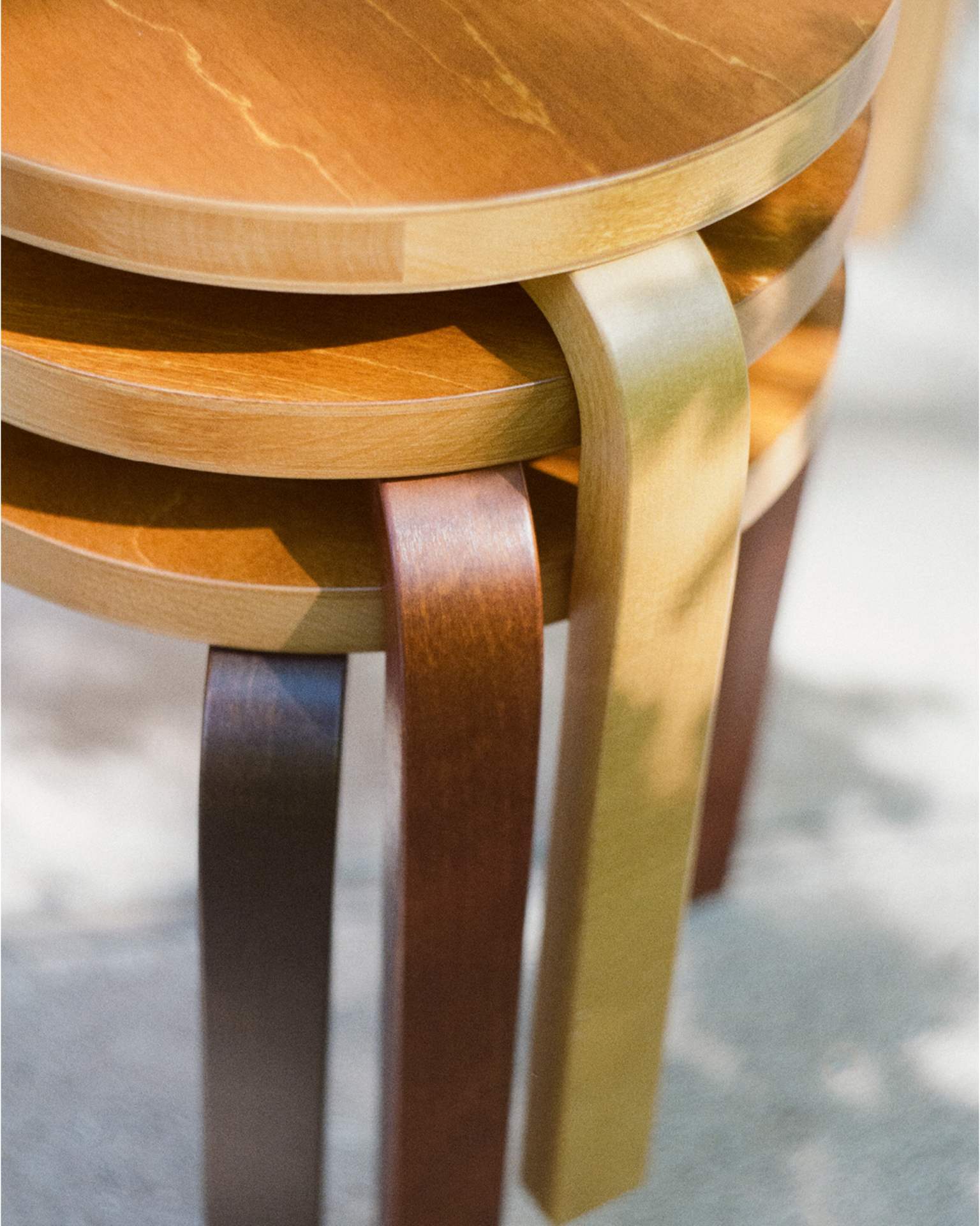 Artek Reimagined by Paul Smith - Four Colour-Stained Stool 60
